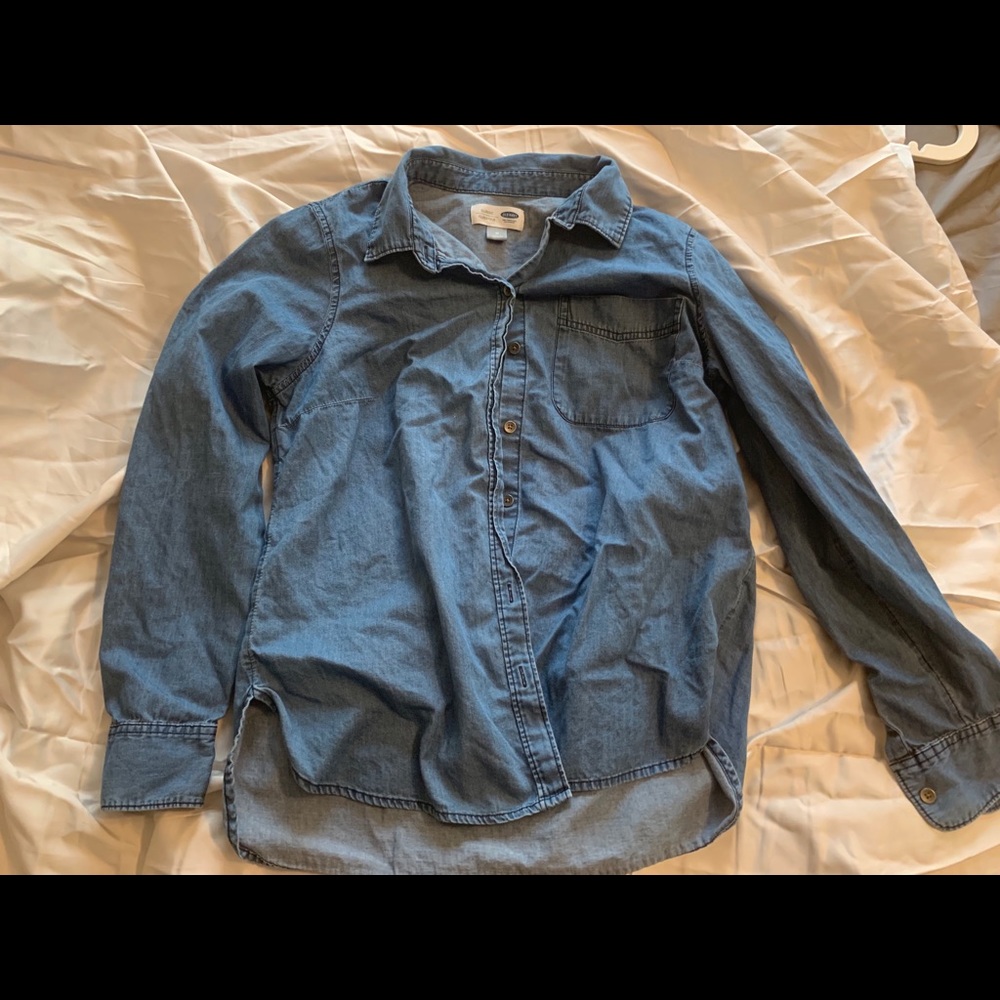 Button up chambray shirt